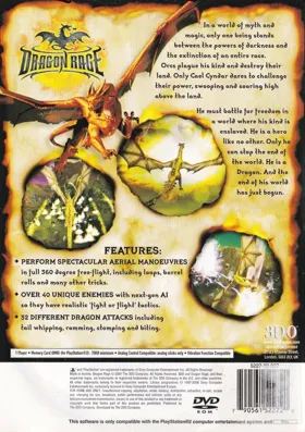 Dragon Rage box cover back